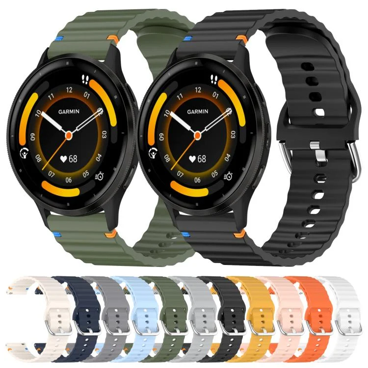 SYA0028071_B1.webp Wavy Grain Stitched 22mm Silicone Watch Band - Image 2