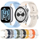 Wavy Grain Stitched 22mm Silicone Watch Band - Image 2