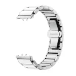 Butterfly Buckle Ceramic White Metal Watch Band - Image 4