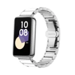 Butterfly Buckle Ceramic White Metal Watch Band