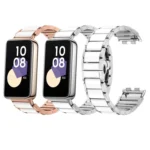 Butterfly Buckle Ceramic White Metal Watch Band - Image 3