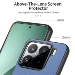 Twill Fabric Leather Skin Back Phone Case, For Xiaomi 15 Pro, For Xiaomi 15 - Image 4