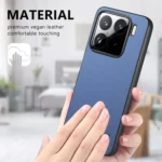 Twill Fabric Leather Skin Back Phone Case, For Xiaomi 15 Pro, For Xiaomi 15 - Image 7