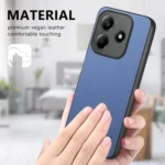 Twill Fabric Leather Skin Back Phone Case, For Redmi Note 14 5G, For Redmi Note 14 Pro+ 5G - Image 7