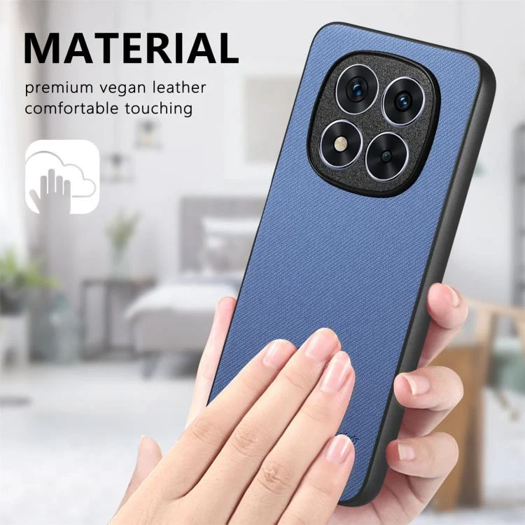 SYA002810906A_5.webp Twill Fabric Leather Skin Back Phone Case, For Redmi Note 14 Pro 5G, For Xiaomi 14T - Image 7