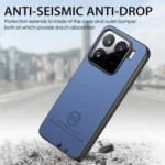 Twill Fabric Leather Skin Back Phone Case, For Redmi Turbo 4, For Xiaomi Poco X7 Pro - Image 5