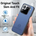 Twill Fabric Leather Skin Back Phone Case, For Redmi Turbo 4, For Xiaomi Poco X7 Pro - Image 6