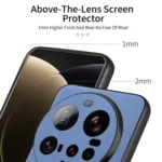 Twill Fabric Leather Skin Back Phone Case, For Xiaomi 15 Ultra, For Redmi Turbo 4 Pro - Image 4