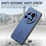 Twill Fabric Leather Skin Back Phone Case, For Xiaomi 15 Ultra, For Redmi Turbo 4 Pro - Image 5