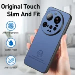 Twill Fabric Leather Skin Back Phone Case, For Xiaomi 15 Ultra, For Redmi Turbo 4 Pro - Image 6