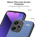 Twill Fabric Leather Skin Back Phone Case, For Redmi Note 13 Pro+, For Xiaomi 13T - Image 4