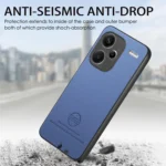 Twill Fabric Leather Skin Back Phone Case, For Redmi Note 13 Pro+, For Xiaomi 13T - Image 5