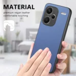 Twill Fabric Leather Skin Back Phone Case, For Redmi Note 13 Pro+, For Xiaomi 13T - Image 7