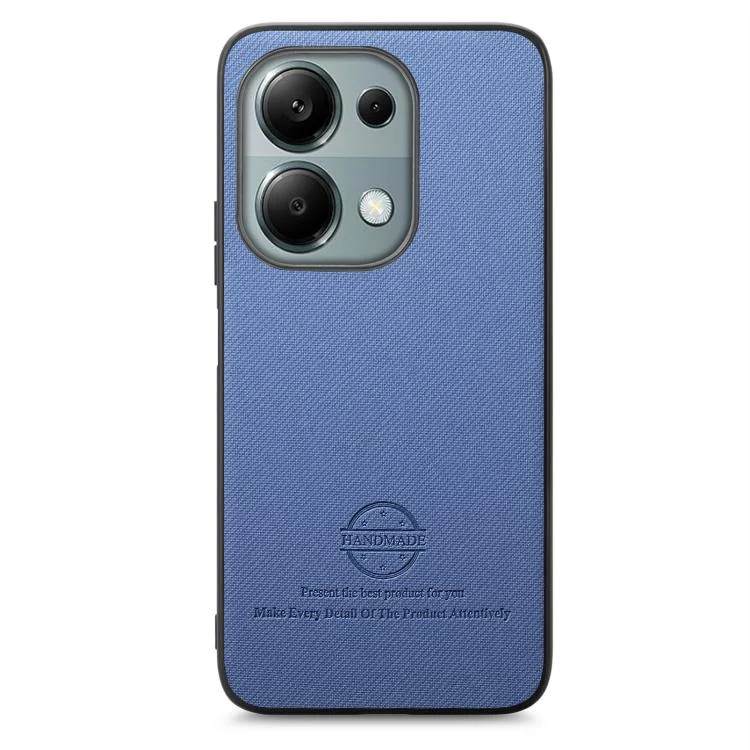 SYA002810913A_1.webp Twill Fabric Leather Skin Back Phone Case, For Redmi Note 13 Pro 4G, For Redmi Note 13 4G - Image 3