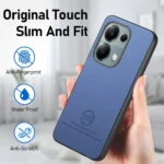 Twill Fabric Leather Skin Back Phone Case, For Redmi Note 13 Pro 4G, For Redmi Note 13 4G - Image 6