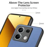 Twill Fabric Leather Skin Back Phone Case, For Redmi Note 13 5G, For Redmi 13C - Image 4