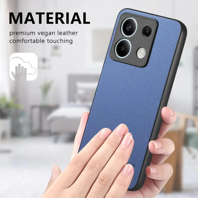 SYA002810916A_5.webp Twill Fabric Leather Skin Back Phone Case, For Redmi Note 13 5G, For Redmi 13C - Image 7