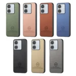 Twill Fabric Leather Skin Back Phone Case, For Redmi 14C - Image 2