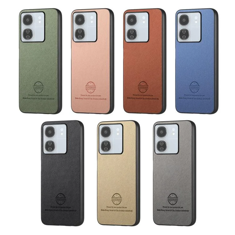 SYA0028109_B1.webp Twill Fabric Leather Skin Back Phone Case, For Redmi 14C - Image 2