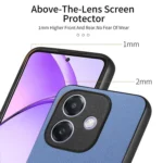 Twill Fabric Leather Skin Back Phone Case, For OPPO A3X 4G, For OPPO Find X8 Pro - Image 4