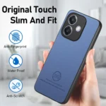 Twill Fabric Leather Skin Back Phone Case, For OPPO A3X 4G, For OPPO Find X8 Pro - Image 6