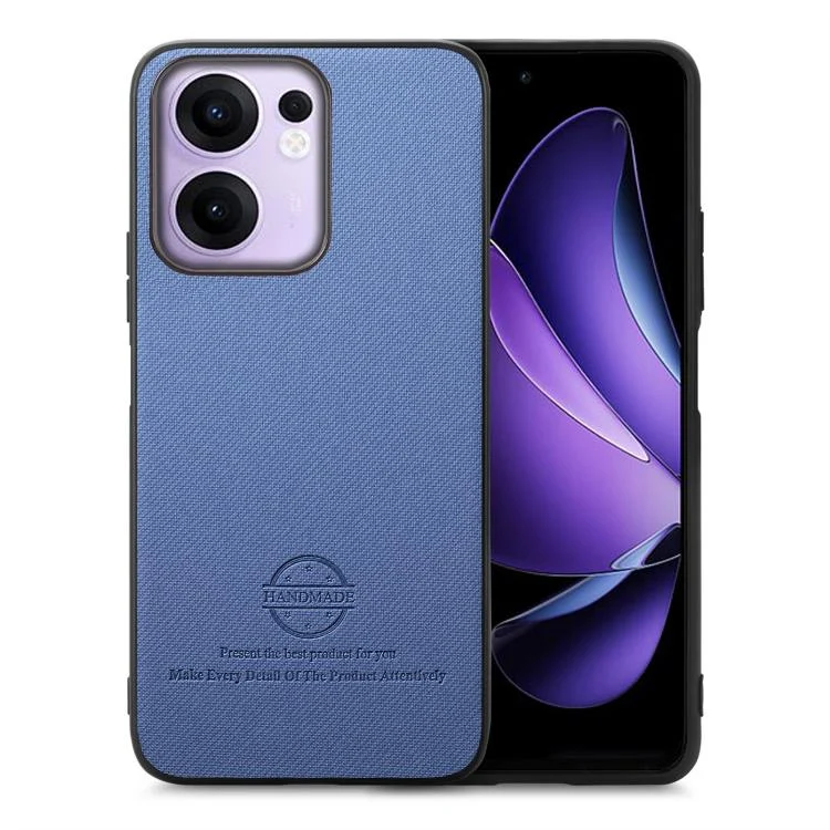 Twill Fabric Leather Skin Back Phone Case, For OPPO Reno13 F, For OPPO Find X8