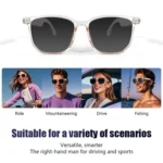 GS03 Smart Glasses, Support AI Smart Chip / Outdoor Sports / Bluetooth Call / Remote Control Photography - Image 6