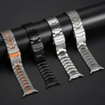 Titanium Alloy Safety Buckle Metal Watch Band - Image 4