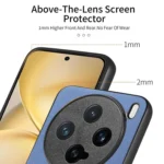 Twill Fabric Leather Skin Back Phone Case, For vivo X200 Pro mini, For vivo Y300+ - Image 4