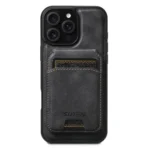 Suteni M5 Magnetic Card Bag MagSafe Leather Phone Case, For iPhone 16 Pro Max, For iPhone 16 Pro, For iPhone 16 Plus, For iPhone 16, For iPhone 15 Pro Max, For iPhone 15 Pro