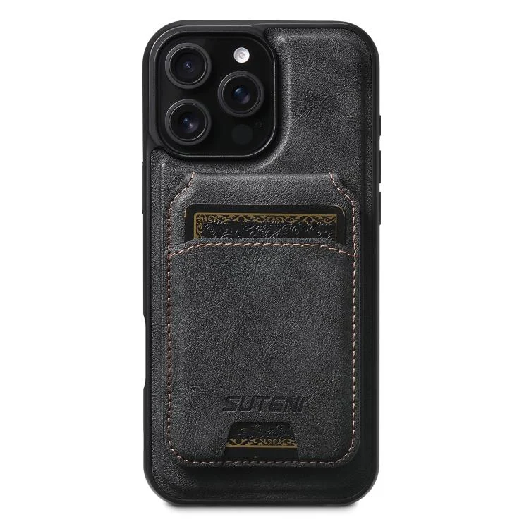 SYA002821401A.webp Suteni M5 Magnetic Card Bag MagSafe Leather Phone Case, For iPhone 16 Pro Max, For iPhone 16 Pro, For iPhone 16 Plus, For iPhone 16, For iPhone 15 Pro Max, For iPhone 15 Pro - Image 1