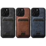 Suteni M5 Magnetic Card Bag MagSafe Leather Phone Case, For iPhone 16 Pro Max, For iPhone 16 Pro, For iPhone 16 Plus, For iPhone 16, For iPhone 15 Pro Max, For iPhone 15 Pro - Image 2