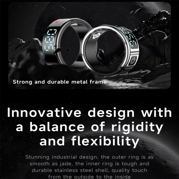 SYA0028233_B3.webp SR08 SIZE 10 Smart Ring, Support Hand Gestures Control / Health Monitoring / Multiple Sports Modes - Image 4