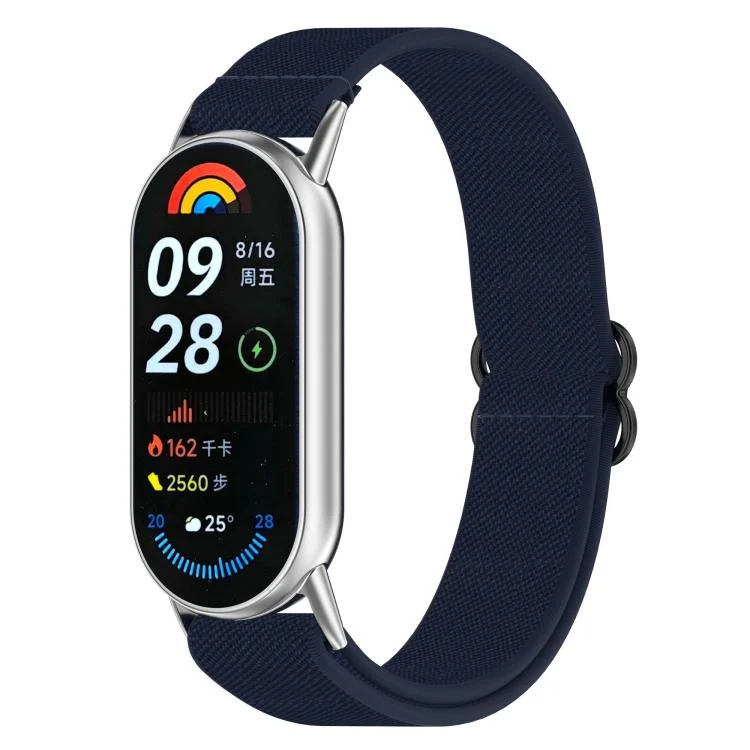 Slide Buckle Nylon Elastic Braided Watch Band