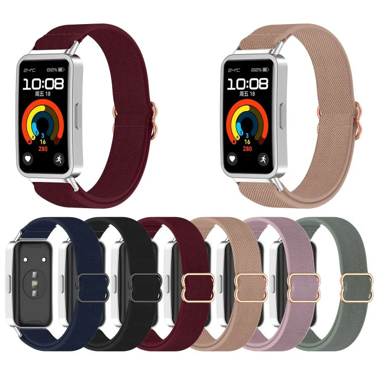 SYA0028243_B1.webp Slide Buckle Nylon Elastic Braided Watch Band - Image 2