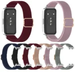 Slide Buckle Nylon Elastic Braided Watch Band - Image 3