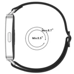 Slide Buckle Nylon Elastic Braided Watch Band - Image 5