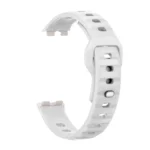 Solid Color Metal Reverse Buckle Wave Silicone Watch Band - Image 7