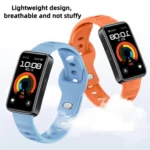 Solid Color Metal Reverse Buckle Wave Silicone Watch Band - Image 5