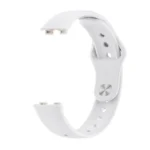 Solid Color Metal Reverse Buckle Flat Silicone Watch Band - Image 7