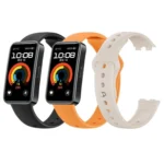 Solid Color Metal Reverse Buckle Flat Silicone Watch Band - Image 3