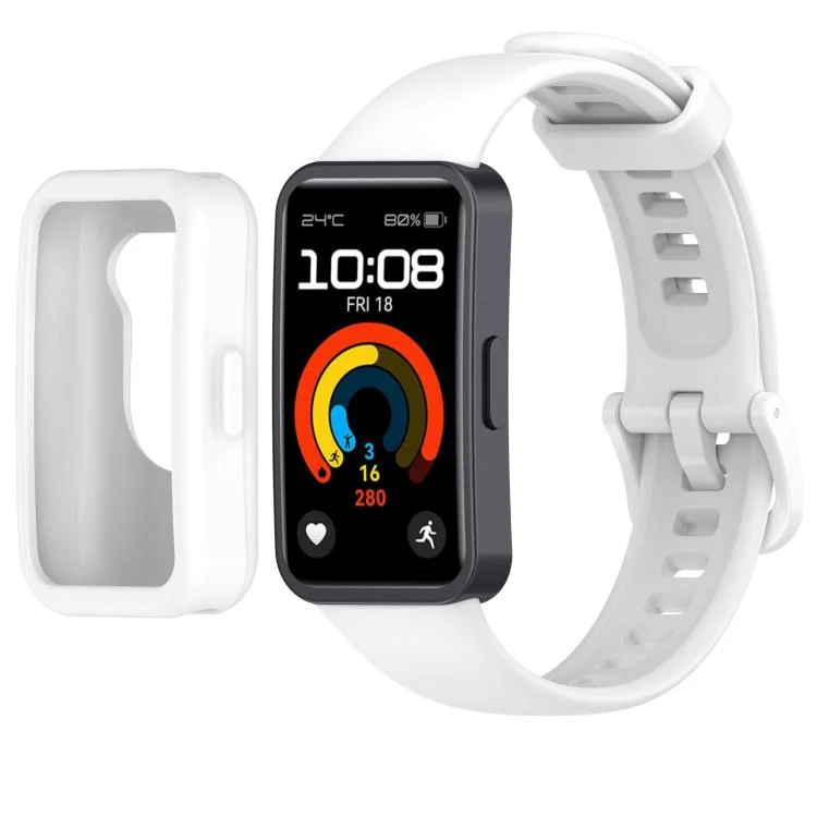 Color Button Watch Case Integrated Silicone Watch Band
