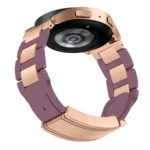 22mm Folding Magnetic Buckle Stainless Steel Rubber Watch Band - Image 6
