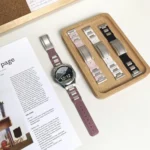 22mm Folding Magnetic Buckle Stainless Steel Rubber Watch Band - Image 3