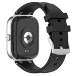 For Redmi Watch 5 / Xiaomi Smart Band 9 Pro Silver Metal Connector Silicone Watch Band - Image 8