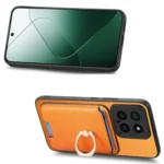 Retro Cross Leather Ring Vertical Insert Card Bag MagSafe Phone Case, For Xiaomi 14 5G, For Redmi Note 13 5G - Image 7