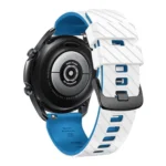 22mm Twill Dual Color Silicone Watch Band - Image 5