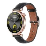 18mm Litchi Texture Square Buckle Genuine Leather Watch Band