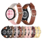 20mm Litchi Texture Square Buckle Genuine Leather Watch Band - Image 2