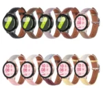 20mm Litchi Texture Square Buckle Genuine Leather Watch Band - Image 3